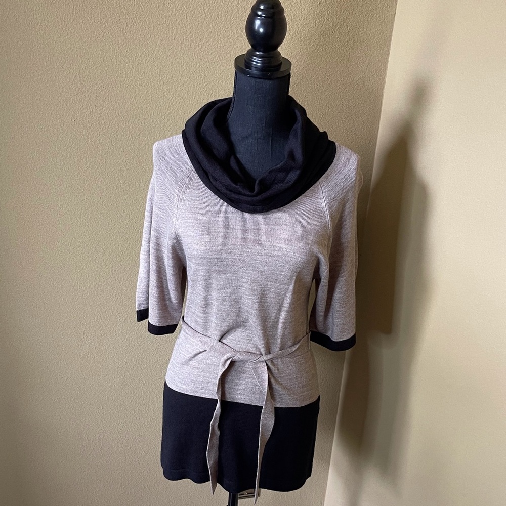 The Limited black and beige top.   Size S